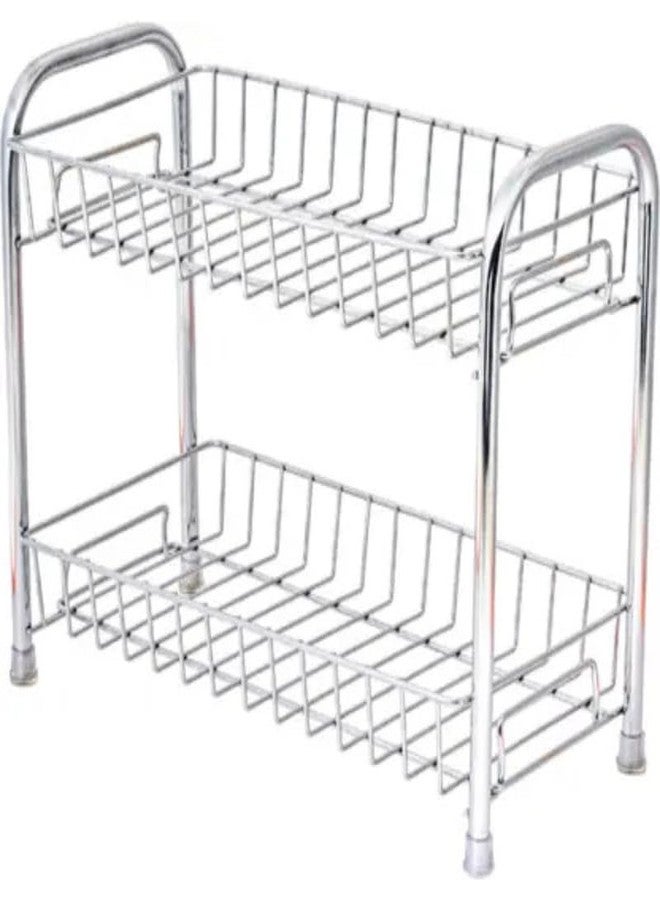 BIRDWING 2-Tier Portable Multipurpose Kitchen organizer | Kitchen Rack| Spice Organizer Standing Rack for Counter top | storage racks - Image 1